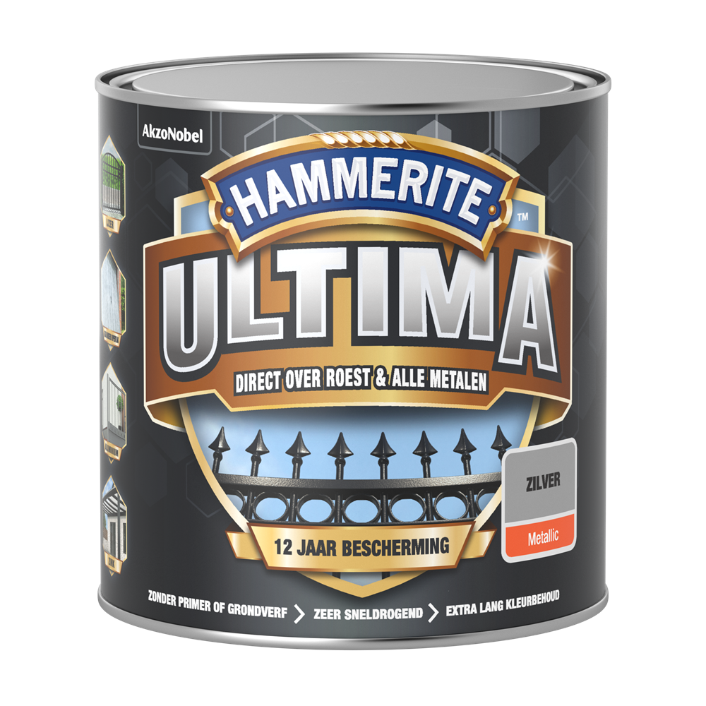 Hammerite Ultima Metallic | Zilver | 250ml - 5566482