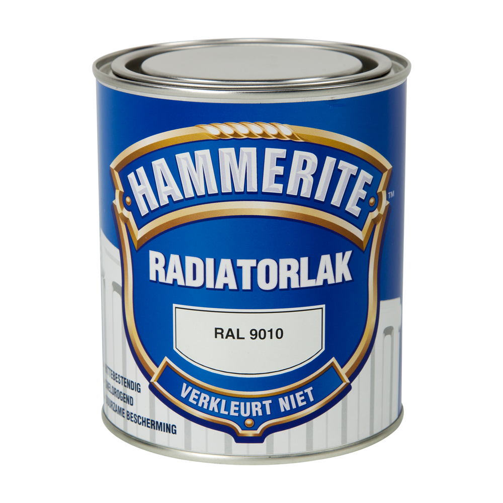 Hammerite Radiatorlak Hoogglans | RAL9010 | 750ml - 5110537 afbeelding