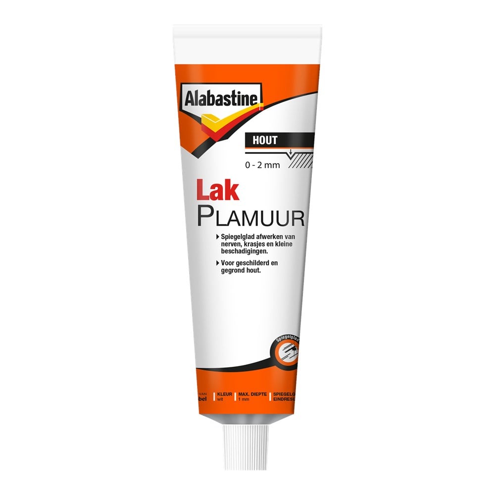 Alabastine Lakplamuur Wit 125 ml