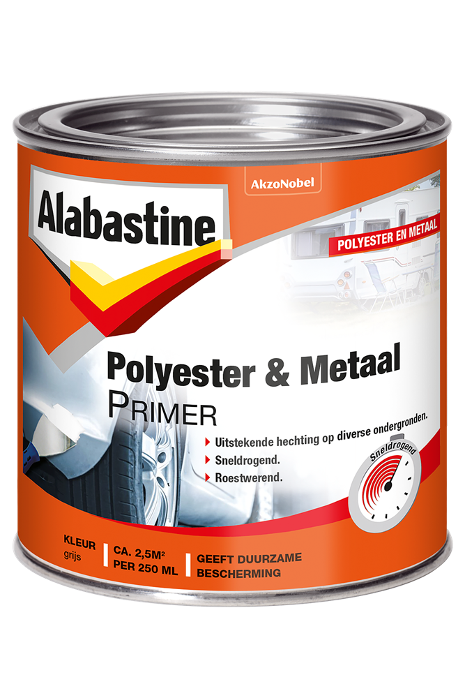 Alabastine Polyesterplamuur met Primer | Grijs | 500ml - 5944043 afbeelding