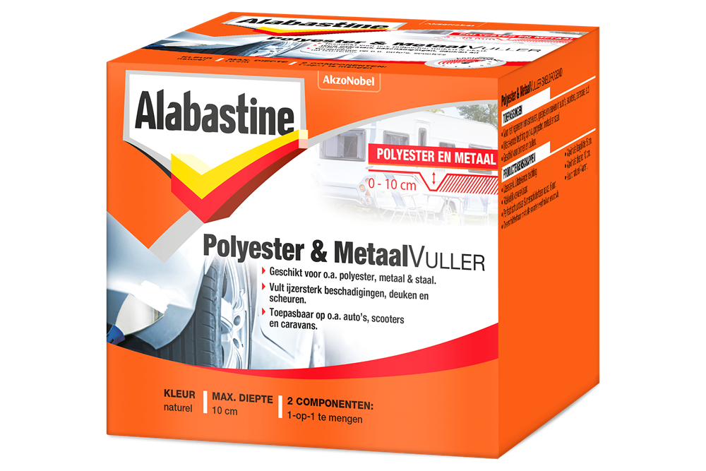Alabastine Polyester & Metaal Vuller Set | 300g - 5944054