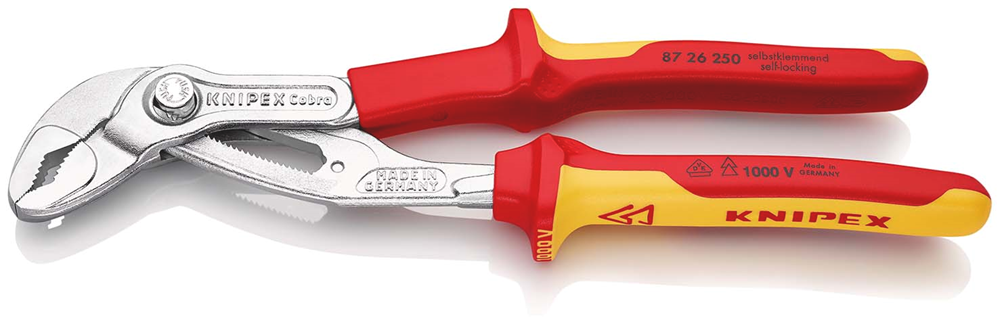 Knipex Cobra® VDE Hightech-Waterpomptang | 250 mm Lengte | Geïsoleerd | Meer-Componentengrepen - 87 26 250 SB