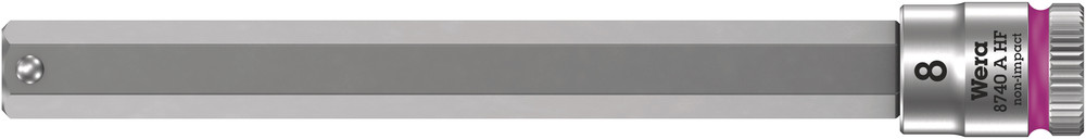 Wera 8740 A HF Zyklop Bit/dop-combinatie met Vasthoudfunctie met 1/4" Aandrijving, 8,0 x 100 mm - 1 stuk(s) - 05003340001