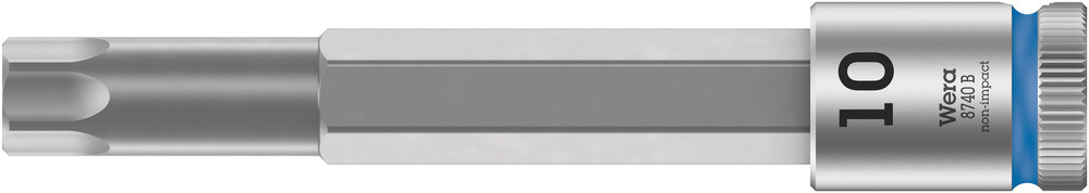 Wera 8740 B Zyklop bit-dop met 3/8"-aandrijving, met extra slanke profielzone, 10 x 100 mm - 05003056001