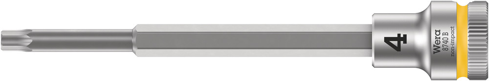 Wera 8740 B Zyklop bit-dop met 3/8"-aandrijving, met extra slanke profielzone, 4 x 107 mm - 05003050001