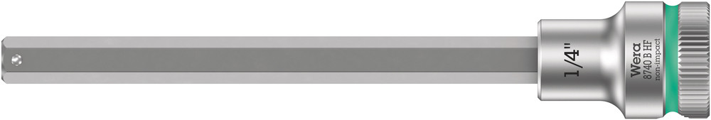Wera 8740 B HF Binnenzeskant Zyklop Bitdop met 3/8"-aandrijving met vasthoudfunctie, 1/4" x 107 mm - 1 stuk(s) - 05003090001