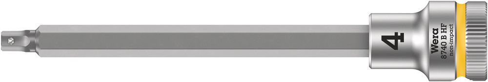 Wera 8740 B HF Binnenzeskant Zyklop Bitdop met 3/8"-aandrijving met vasthoudfunctie, 4,0 x 107 mm - 1 stuk(s) - 05003032001