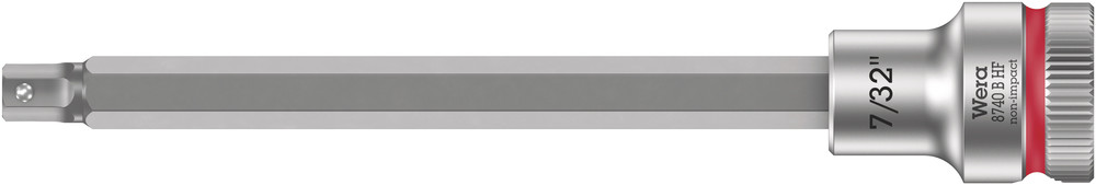 Wera 8740 B HF Binnenzeskant Zyklop Bitdop met 3/8"-aandrijving met vasthoudfunctie, 7/32" x 107 mm - 1 stuk(s) - 05003088001