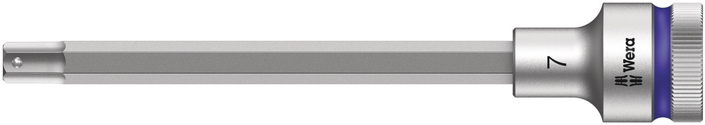 Wera 8740 C HF Zyklop Bit/dop-combinatie met Vasthoudfunctie met 1/2" Aandrijving , 7.0 x 140 mm - 1 stuk(s) - 05003843001