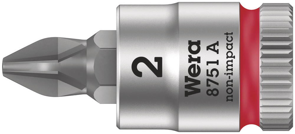 Wera 8751 A Zyklop Bit/dop-combinatie met 1/4" Aandrijving , PH 3 x 28 mm - 1 stuk(s) - 05003352001