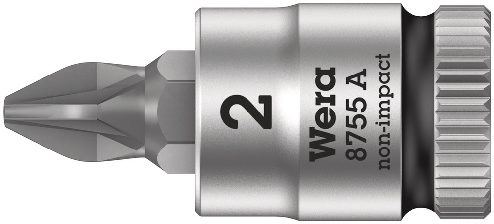 Wera 8755 A Zyklop Bit/dop-combinatie met 1/4" Aandrijving , PZ 2 x 28 mm - 1 stuk(s) - 05003354001