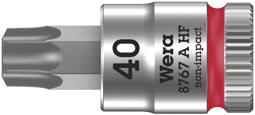 Wera 8767 A HF TORX® Zyklop Bit/dop-combinatie met 1/4" Aandrijving met Vasthoudfunctie, TX 9 x 28 mm - 1 stuk(s) - 05003361001