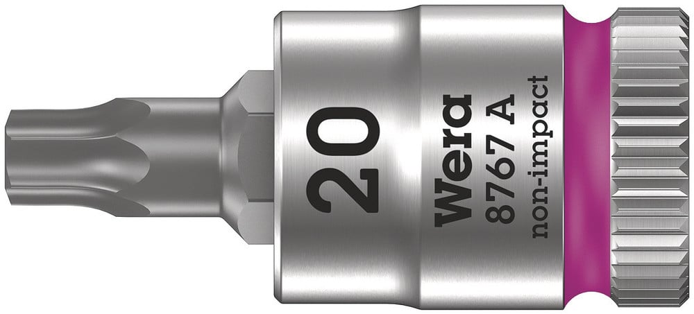 Wera 8767 A TORX Zyklop Bitdop met 1 4"-aandrijving TX 20 x 28 mm 05003391001