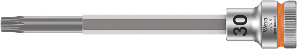 Wera 8767 B TORX Zyklop bit-dop met 3 8"-aandrijving met extra slanke profielzone TX 30 x 107 mm 05003075001