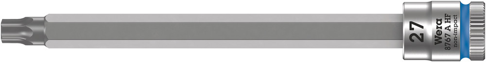 Wera 8767 A HF TORX® Zyklop Bit/dop-combinatie met 1/4" Aandrijving met Vasthoudfunctie, TX 27 x 100 mm - 1 stuk(s) - 05003368001