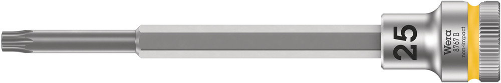 Wera 8767 B TORX® Zyklop bit-dop met 3/8"-aandrijving, met extra slanke profielzone, TX 25 x 107 mm - 05003074001