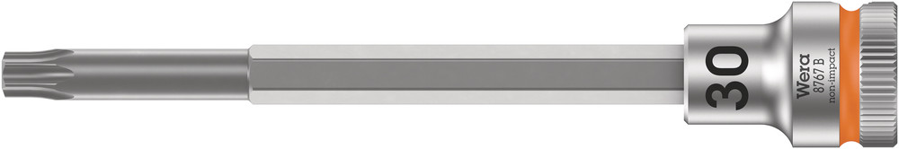 Wera 8767 B TORX® Zyklop bit-dop met 3/8"-aandrijving, met extra slanke profielzone, TX 30 x 107 mm - 05003075001