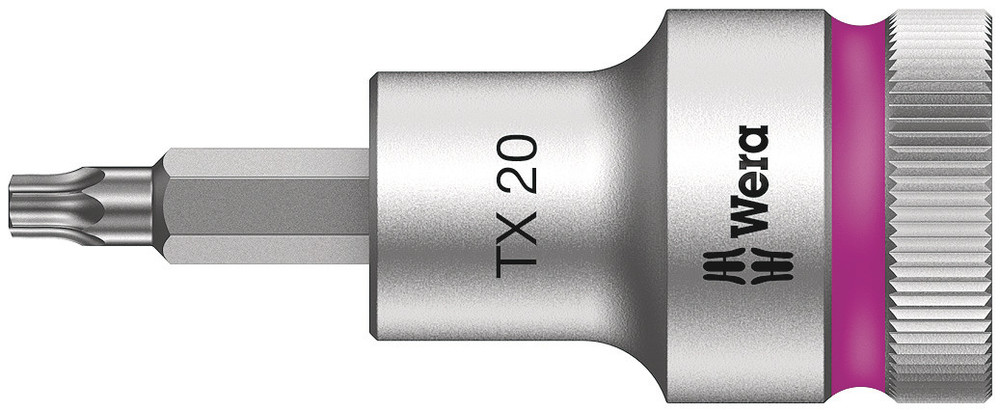 Wera 8767 C HF TORX® TORX® Zyklop Bit/dop-combinatie met 1/2" Aandrijving met Vasthoudfunctie , TX 20 x 60 mm - 1 stuk(s) - 05003830001 afbeelding 1