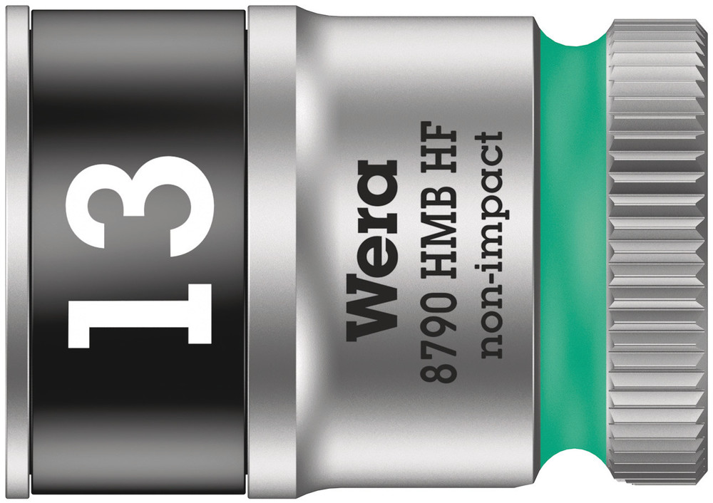 Wera 8790 HMB HF Zyklop Hand- en Machinedop, met 3/8-aandrijving met vasthoudfunctie, 19.0 x 29.0 mm