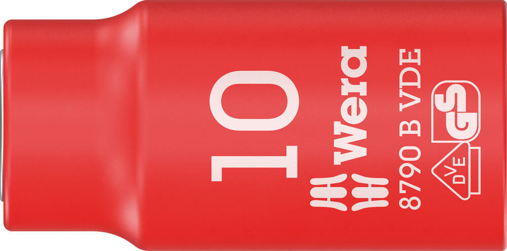 Wera 8790 B Zyklop VDE doppen, geïsoleerd, voorzien van 3/8" aandrijving, 10.0 x 46.0 mm - 1 stuk(s) - 05004954001