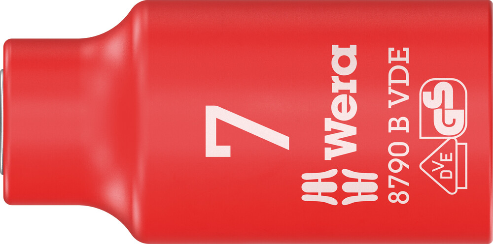 Wera 8790 B Zyklop VDE doppen, geïsoleerd, voorzien van 3/8" aandrijving, 7.0 x 46.0 mm - 1 stuk(s) - 05004951001