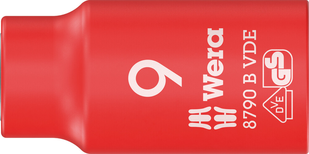 Wera 8790 B Zyklop VDE doppen, geïsoleerd, voorzien van 3/8" aandrijving, 9.0 x 46.0 mm - 1 stuk(s) - 05004953001