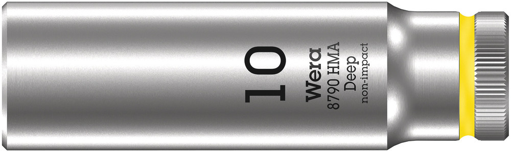 Wera 8790 HMA Deep Hand- en Machinedop met 1/4"-aandrijving, 10,0 x 50 mm - 05004507001