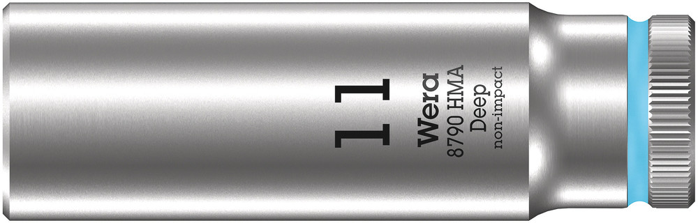 Wera 8790 HMA Deep Hand- en Machinedop met 1/4"-aandrijving, 11,0 x 50 mm - 05004508001