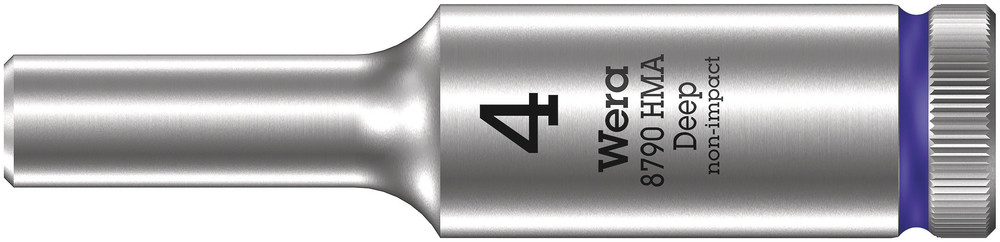 Wera 8790 HMA Deep Hand- en Machinedop met 1/4"-aandrijving, 4 x 50 mm - 05004500001