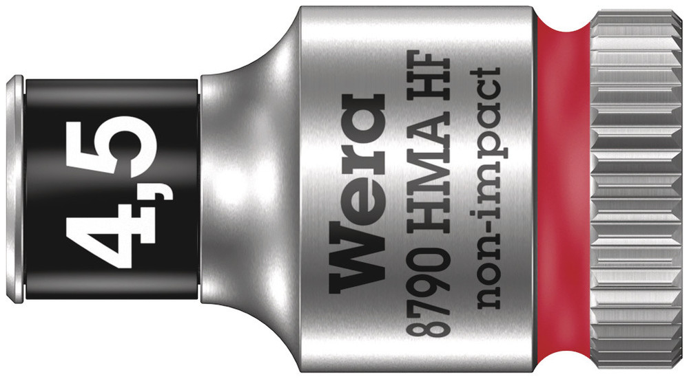 Wera 8790 HMA HF Zyklop Hand- en Machinedop met 1/4" Aandrijving met Vasthoudfunctie, 4,5 mm - 1 stuk(s) - 05003718001