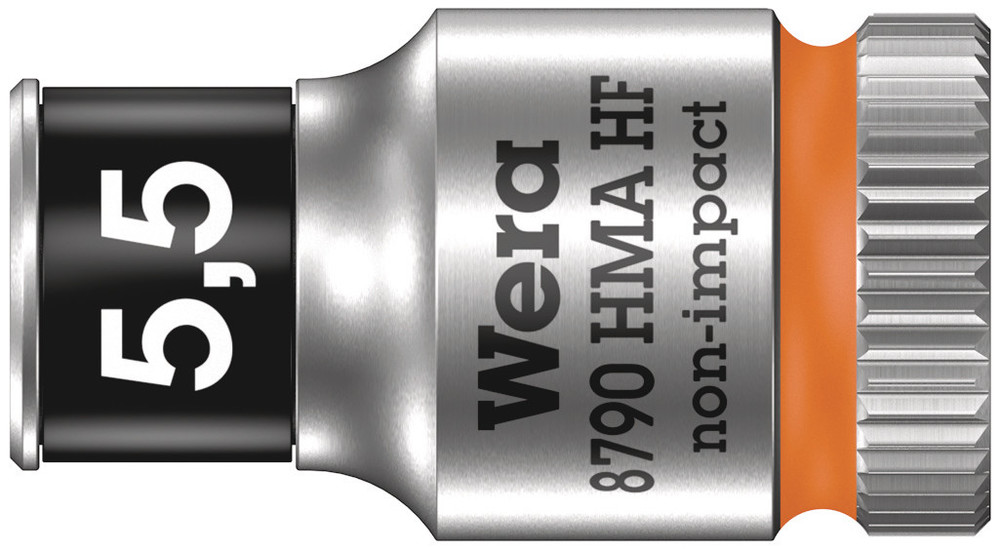Wera 8790 HMA HF Zyklop Hand- en Machinedop met 1/4" Aandrijving met Vasthoudfunctie, 5,5 mm - 1 stuk(s) - 05003720001