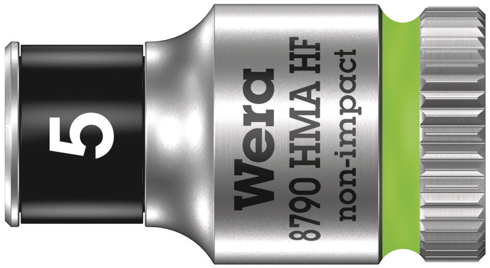 Wera 8790 HMA HF Zyklop Hand- en Machinedop met 1/4" Aandrijving met Vasthoudfunctie, 5,0 mm - 1 stuk(s) - 05003719001