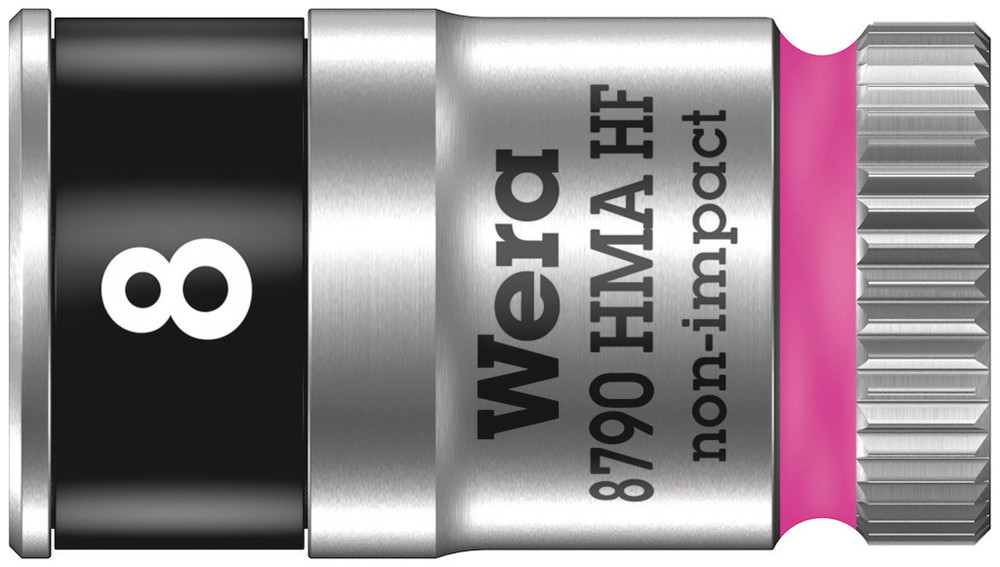 Wera 8790 HMA HF Zyklop Hand- en Machinedop met 1/4" Aandrijving met Vasthoudfunctie, 8,0 mm - 1 stuk(s) - 05003723001