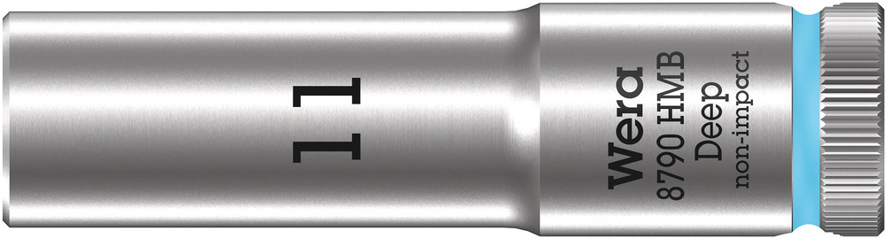 Wera 8790 HMB Deep Hand- en Machinedop met 3/8"-aandrijving, 11 x 64 mm - 05004533001