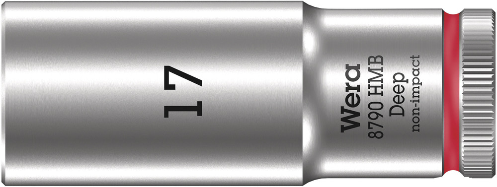 Wera 8790 HMB Deep Hand- en Machinedop met 3/8"-aandrijving, 17 x 64 mm - 05004539001