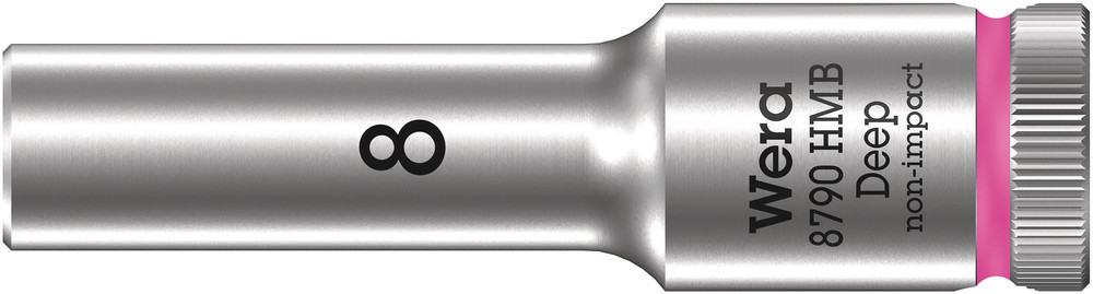 Wera 8790 HMB Deep Hand- en Machinedop met 3/8"-aandrijving, 8 x 64 mm - 05004530001