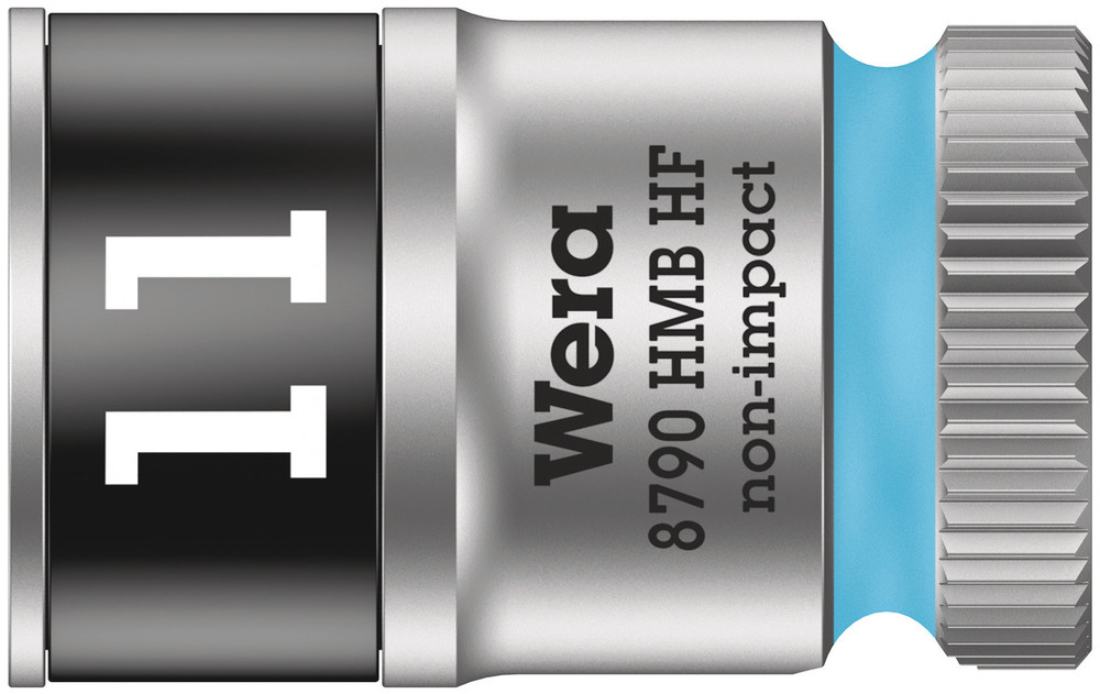 Wera 8790 HMB HF Zyklop Hand- en Machinedop, met 3/8"-aandrijving met vasthoudfunctie, 11.0 x 29.0 mm - 1 stuk(s) - 05003745001
