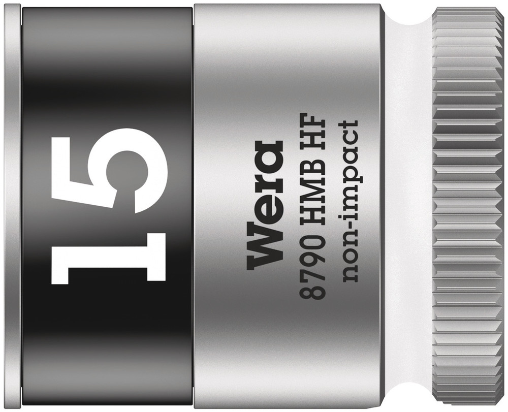 Wera 8790 HMB HF Zyklop Hand- en Machinedop, met 3/8"-aandrijving met vasthoudfunctie, 15.0 x 29.0 mm - 1 stuk(s) - 05003749001