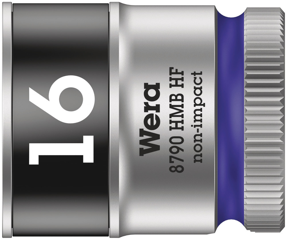 Wera 8790 HMB HF Zyklop Hand- en Machinedop, met 3/8"-aandrijving met vasthoudfunctie, 16.0 x 29.0 mm - 1 stuk(s) - 05003750001