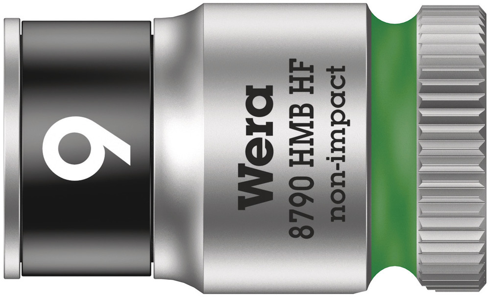 Wera 8790 HMB HF Zyklop Hand- en Machinedop, met 3/8"-aandrijving met vasthoudfunctie, 9.0 x 29.0 mm - 1 stuk(s) - 05003743001