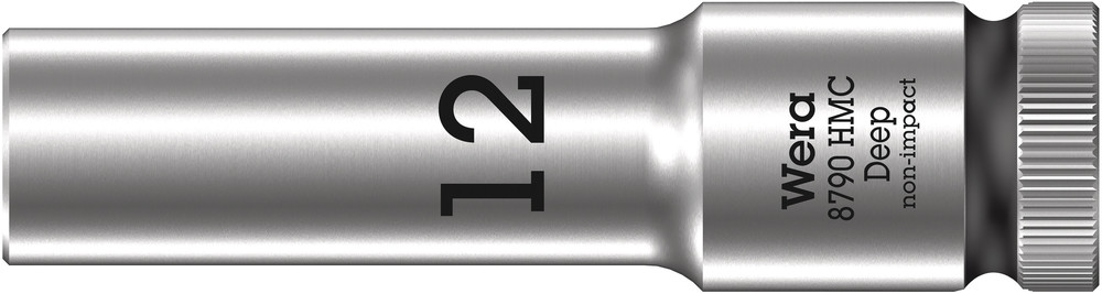 Wera 8790 HMC Deep Hand- en Machinedop met 1/2"-aandrijving, 12 x 83 mm - 05004552001