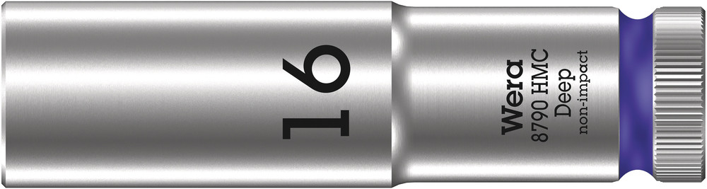 Wera 8790 HMC Deep Hand- en Machinedop met 1/2"-aandrijving, 16 x 83 mm - 05004556001