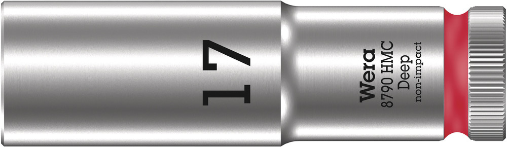 Wera 8790 HMC Deep Hand- en Machinedop met 1/2"-aandrijving, 17 x 83 mm - 05004557001