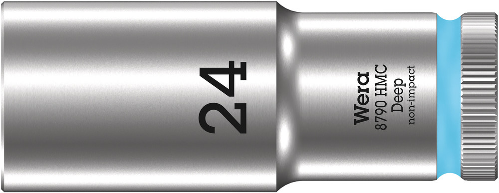 Wera 8790 HMC Deep Hand- en Machinedop met 1/2"-aandrijving, 24 x 83 mm - 05004563001
