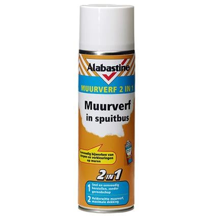 Alabastine muurverf 2-in-1 wit 500 ml