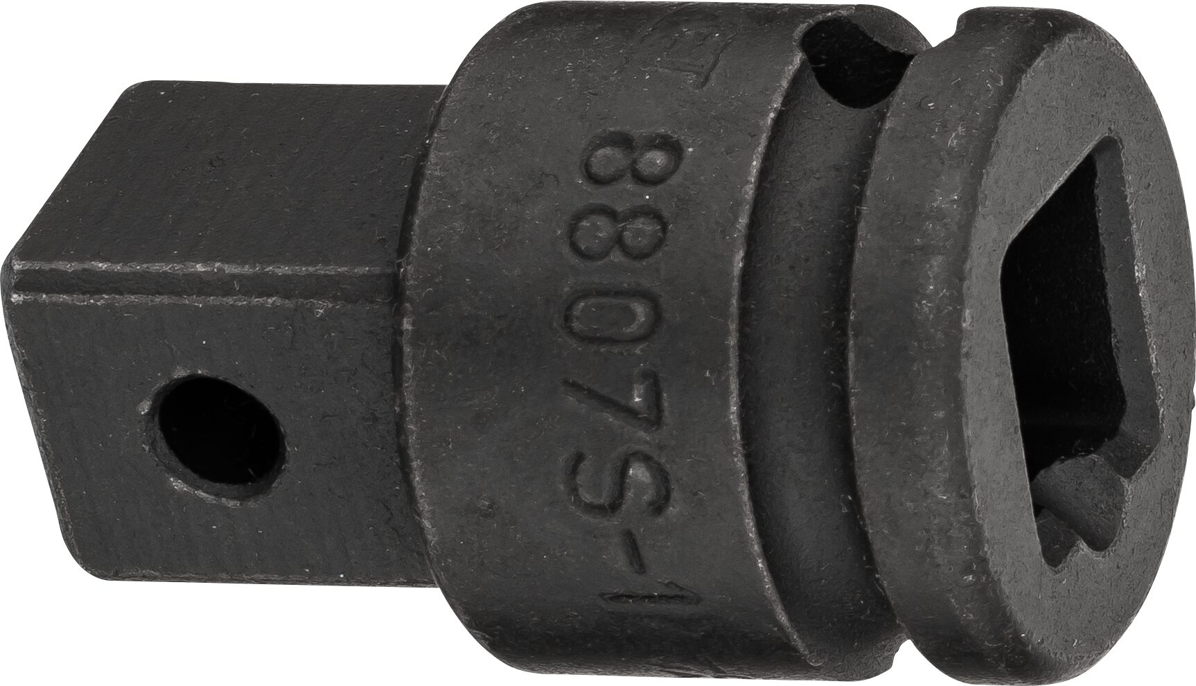 HAZET Vergrotingsstuk 8807S-1 · 3/8 inch (10 mm) vierkant hol · 1/2 inch (12,5 mm) vierkant massief · 22 mm