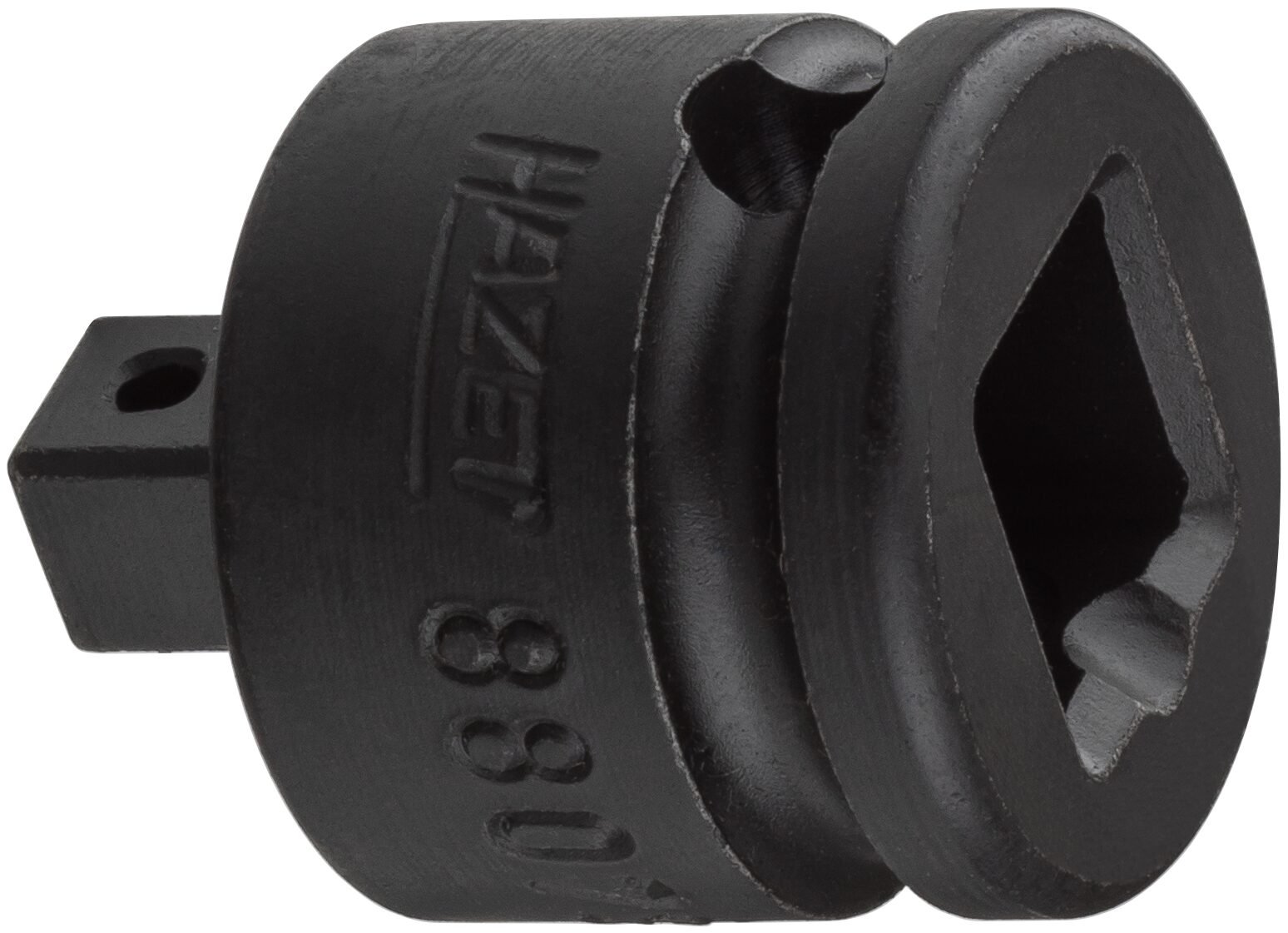 HAZET Verloopstuk 8807S · 3/8 inch (10 mm) vierkant hol · 1/4 inch (6,3 mm) vierkant massief · Lengte: 28 mm