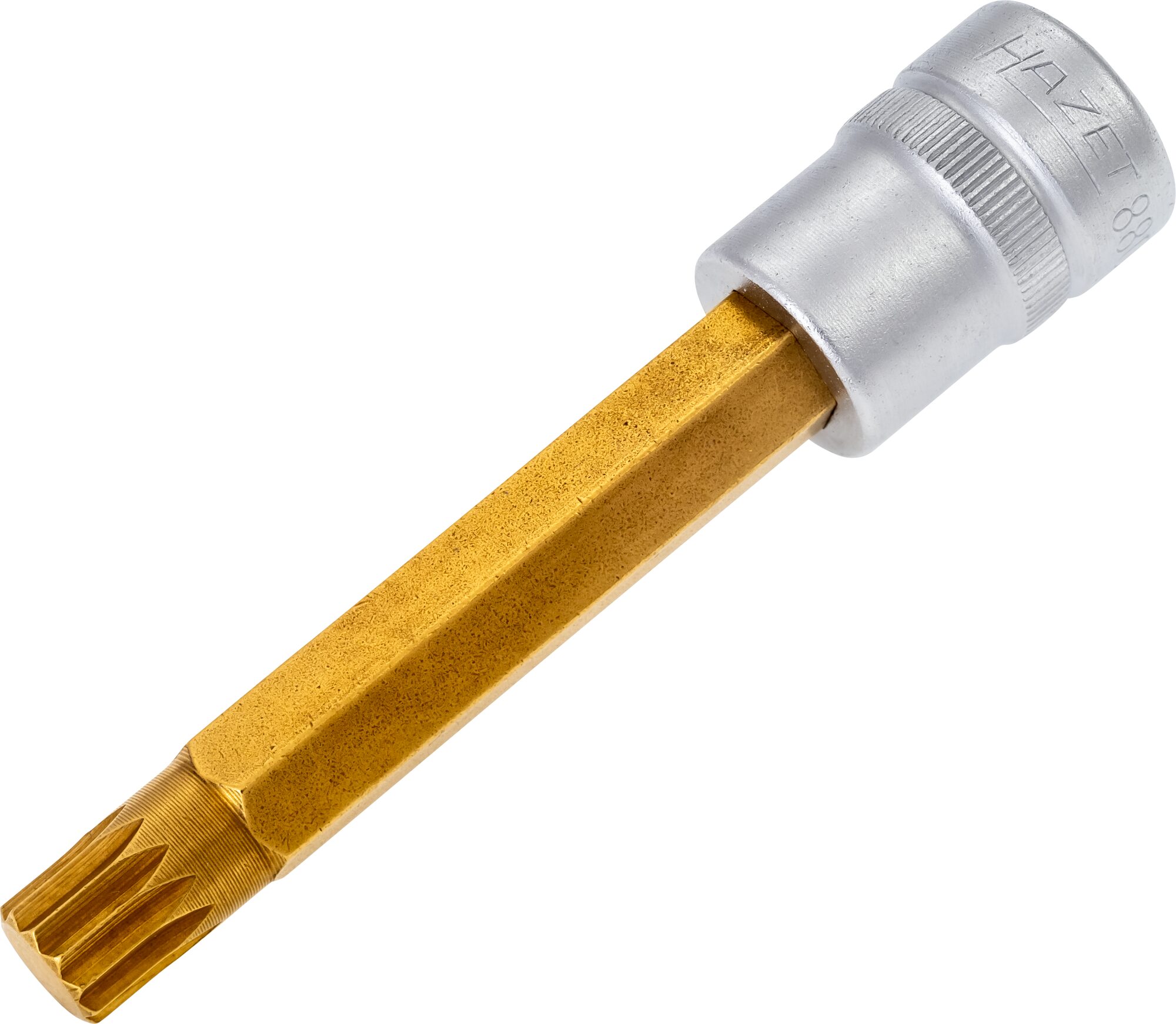 HAZET Dopsleutelbit 8808LG-10 · 3/8 inch (10 mm) vierkant hol · Binnenveeltandprofiel XZN · SW M10