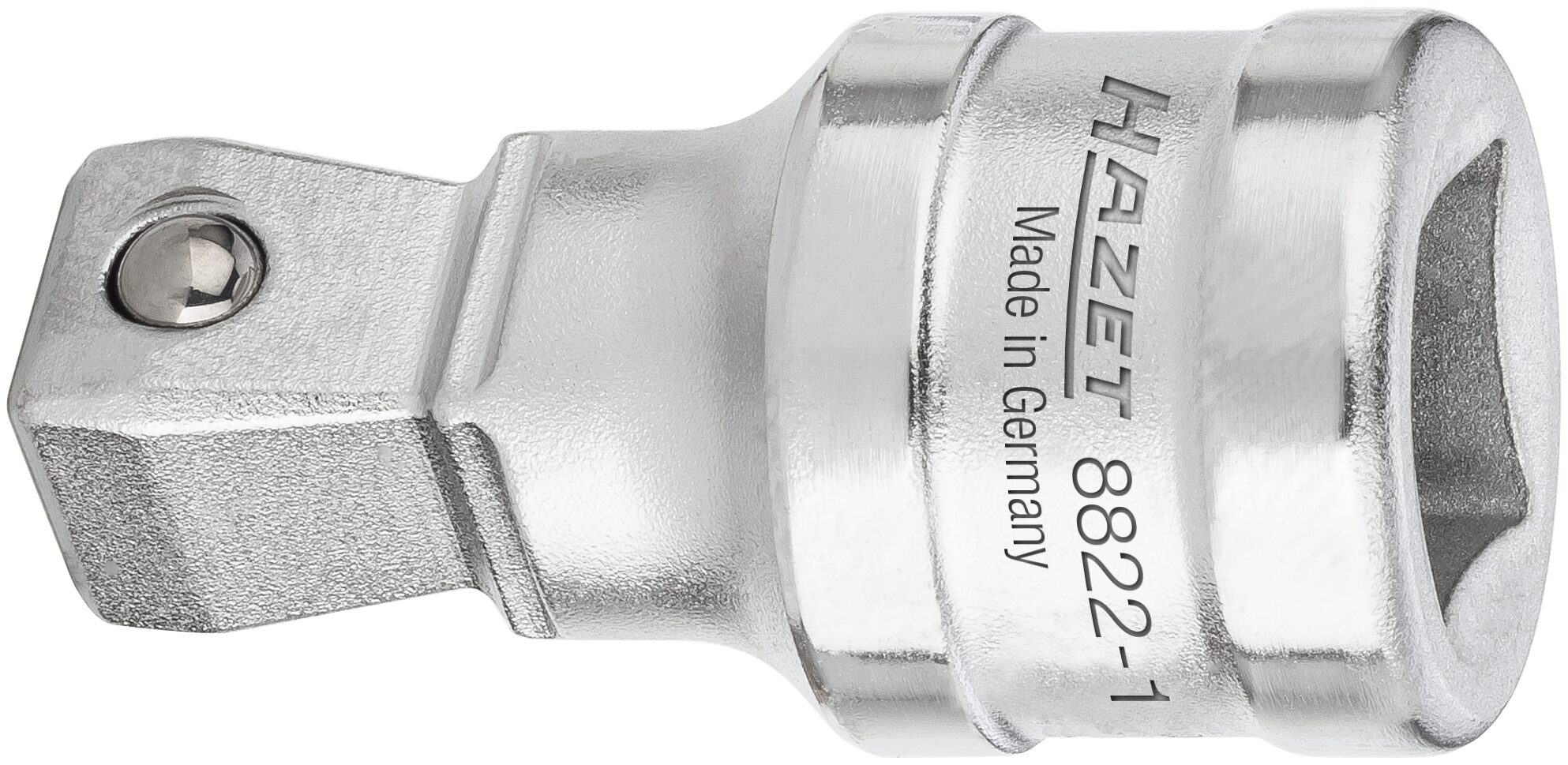 HAZET Verlengstuk · scharnierbaar 8822-1 · 3/8 inch (10 mm) vierkant hol · 3/8 inch (10 mm) vierkant massief · Lengte: 36 mm