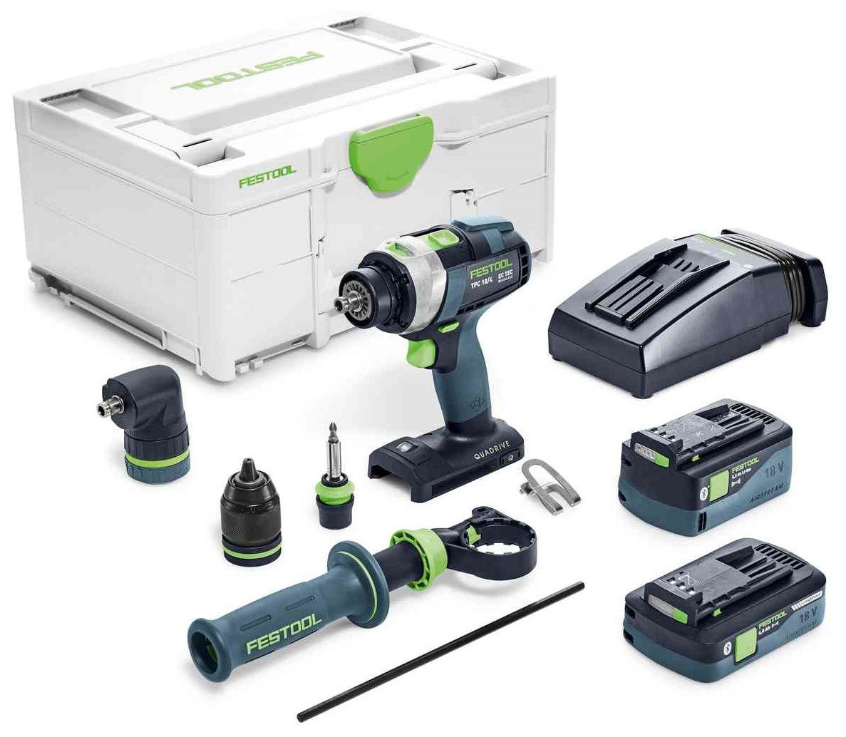 Festool TPC 18/4 5,2/4,0 I-Set Accu-schroefboormachine | QUADRIVE - 577247